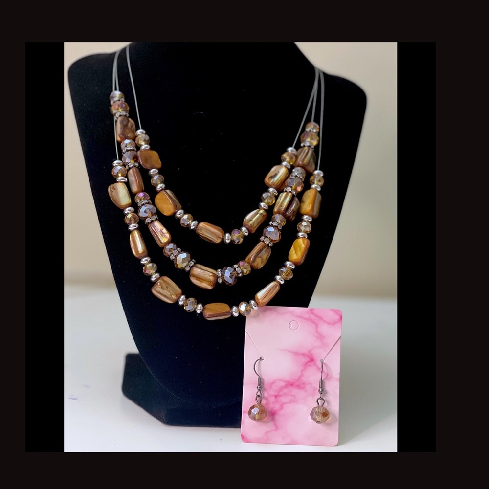 Necklace with earrings